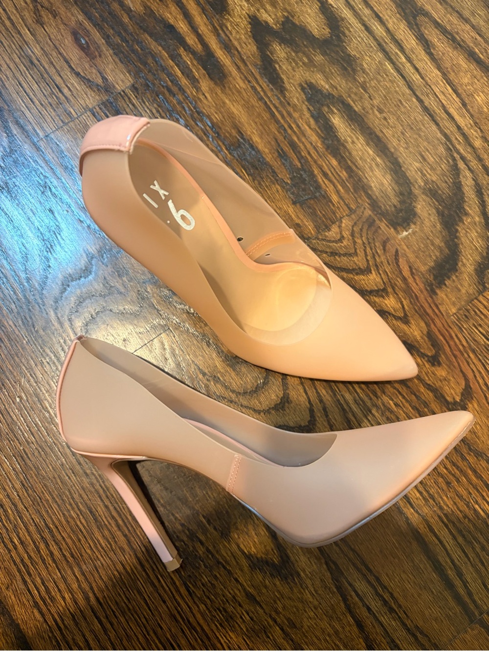 Mix No 6 Heels - blush pink transparent